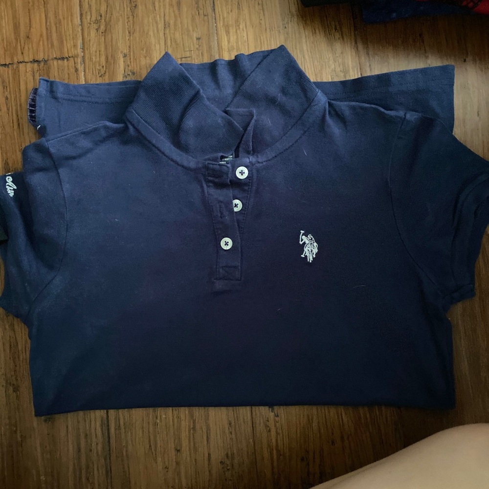 Navy Blue Polo Collared Tee